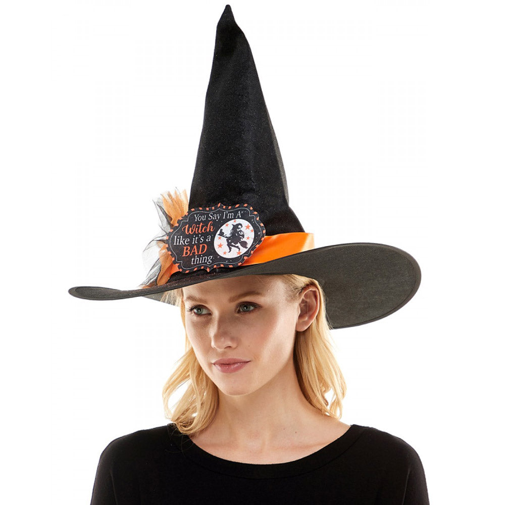 HATEGORY You Say I am A Witch Like It\'s A Bad Thing Message Halloween Witch Hat