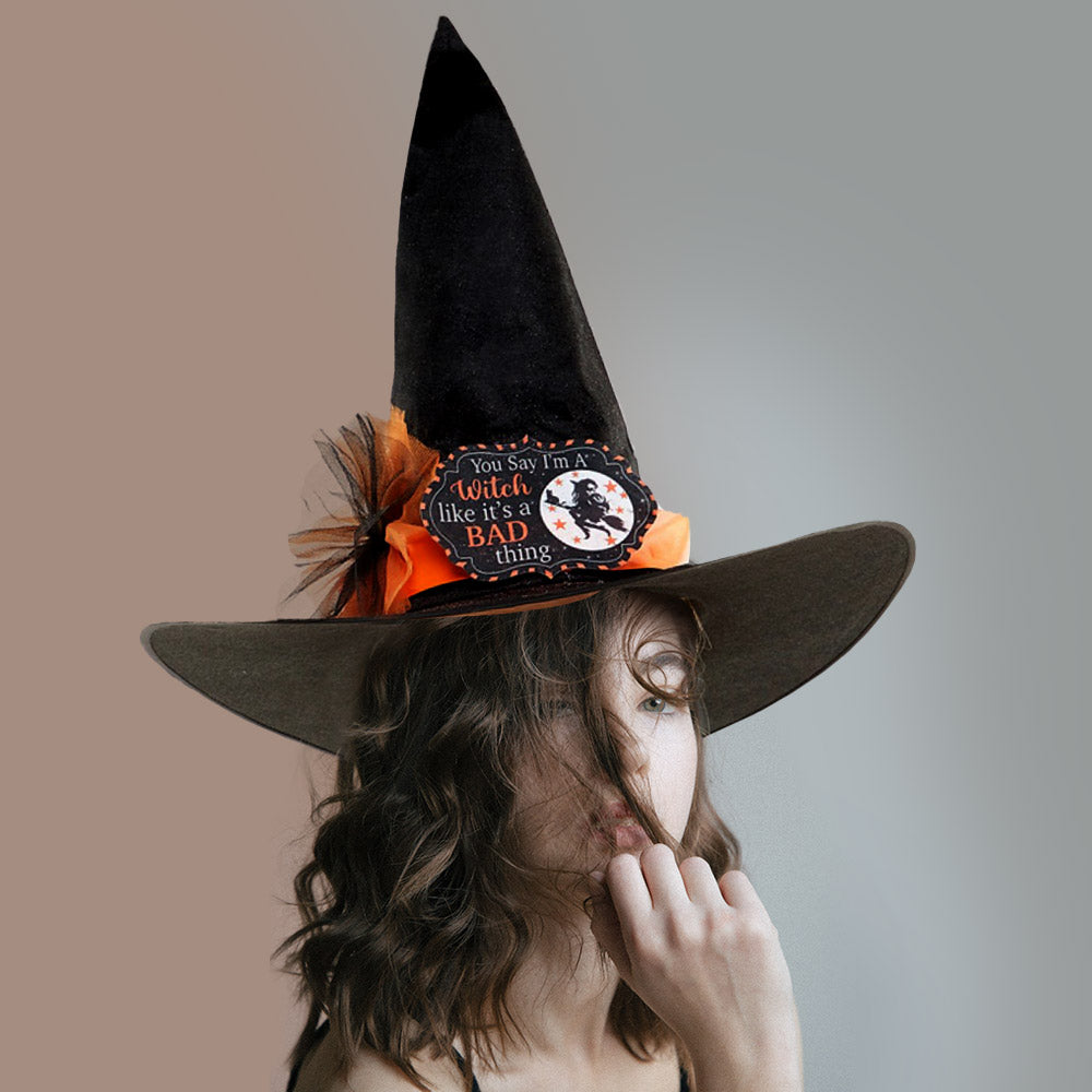 HATEGORY You Say I am A Witch Like It\'s A Bad Thing Message Halloween Witch Hat