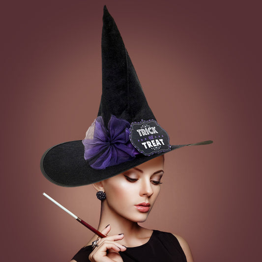 HATEGORY Trick Or Treat Message Halloween Witch Hat