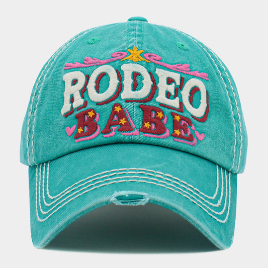 HATEGORY RODEO BABE Message Vintage Baseball Cap