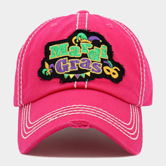 HATEGORY Mardi Gras Message Vintage Baseball Cap