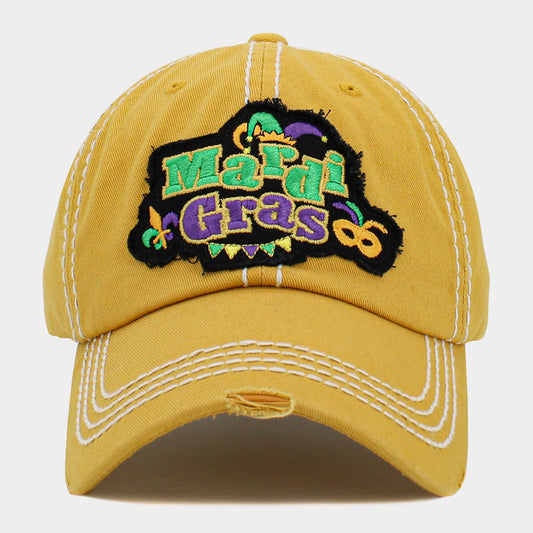 HATEGORY Mardi Gras Message Vintage Baseball Cap