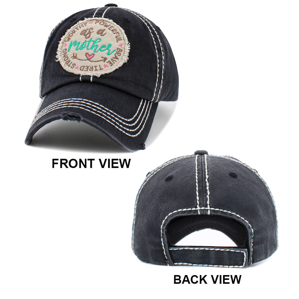 HATEGORY as a mother Message Vintage Baseball Cap