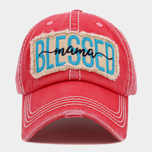 HATEGORY Blessed Mama Message Vintage Baseball Cap