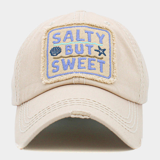 HATEGORY Salty But Sweet Message Vintage Baseball Cap