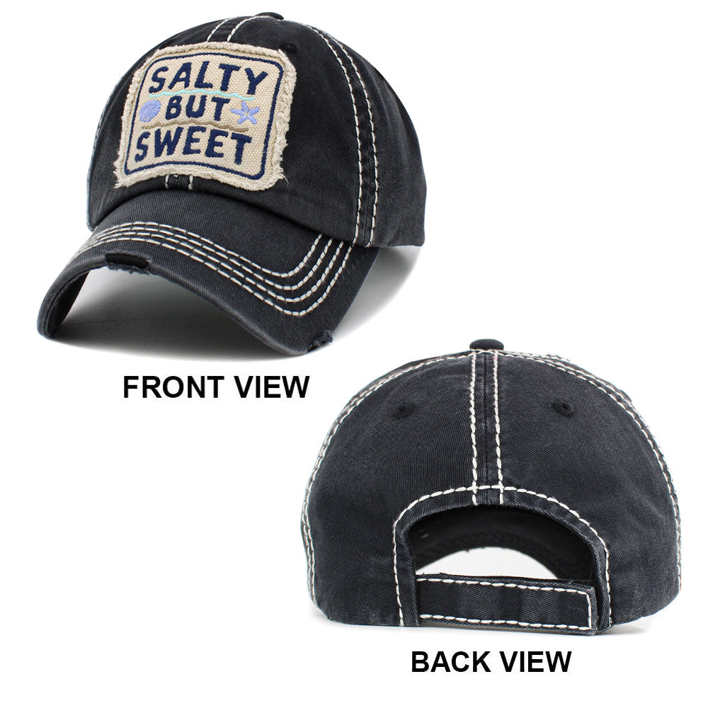 HATEGORY Salty But Sweet Message Vintage Baseball Cap