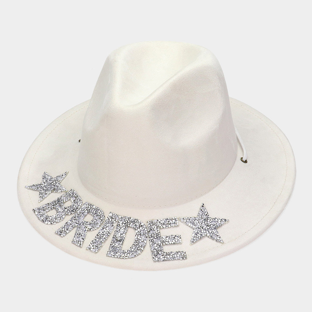 HATEGORY Bling BRIDE Message Pointed Western Cowboy Hat