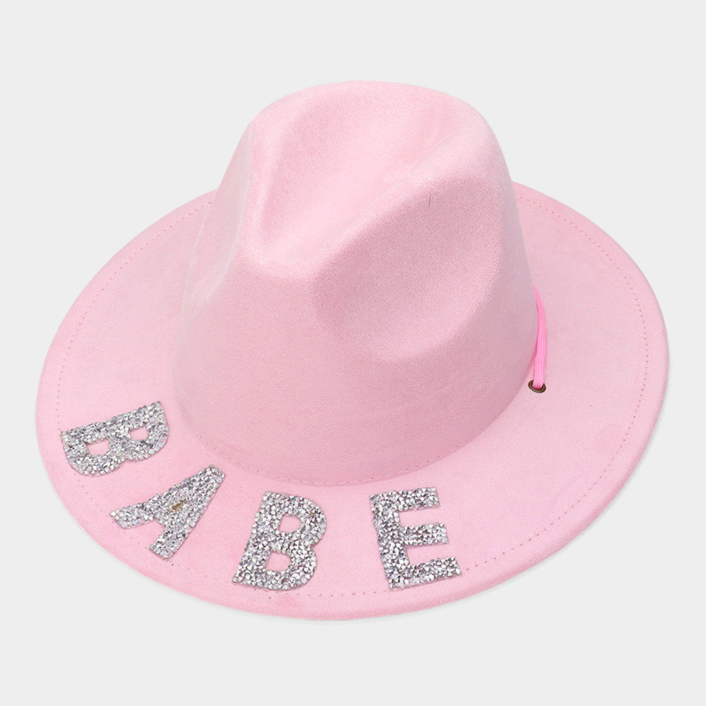 HATEGORY Bling BABE Message Pointed Western Cowboy Hat