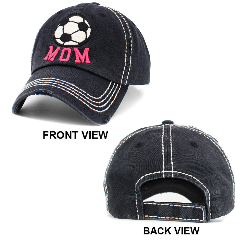 HATEGORY Soccer Mom Message Vintage Baseball Cap