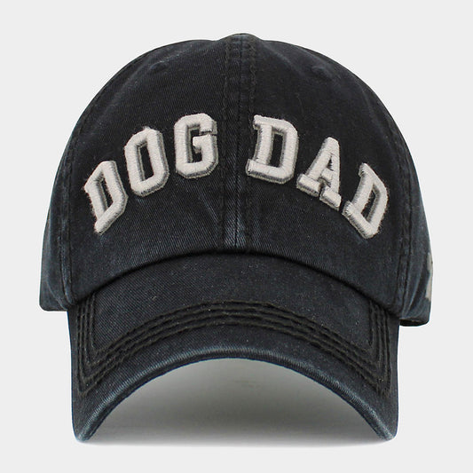 HATEGORY Dog Dad Message Vintage Baseball Cap