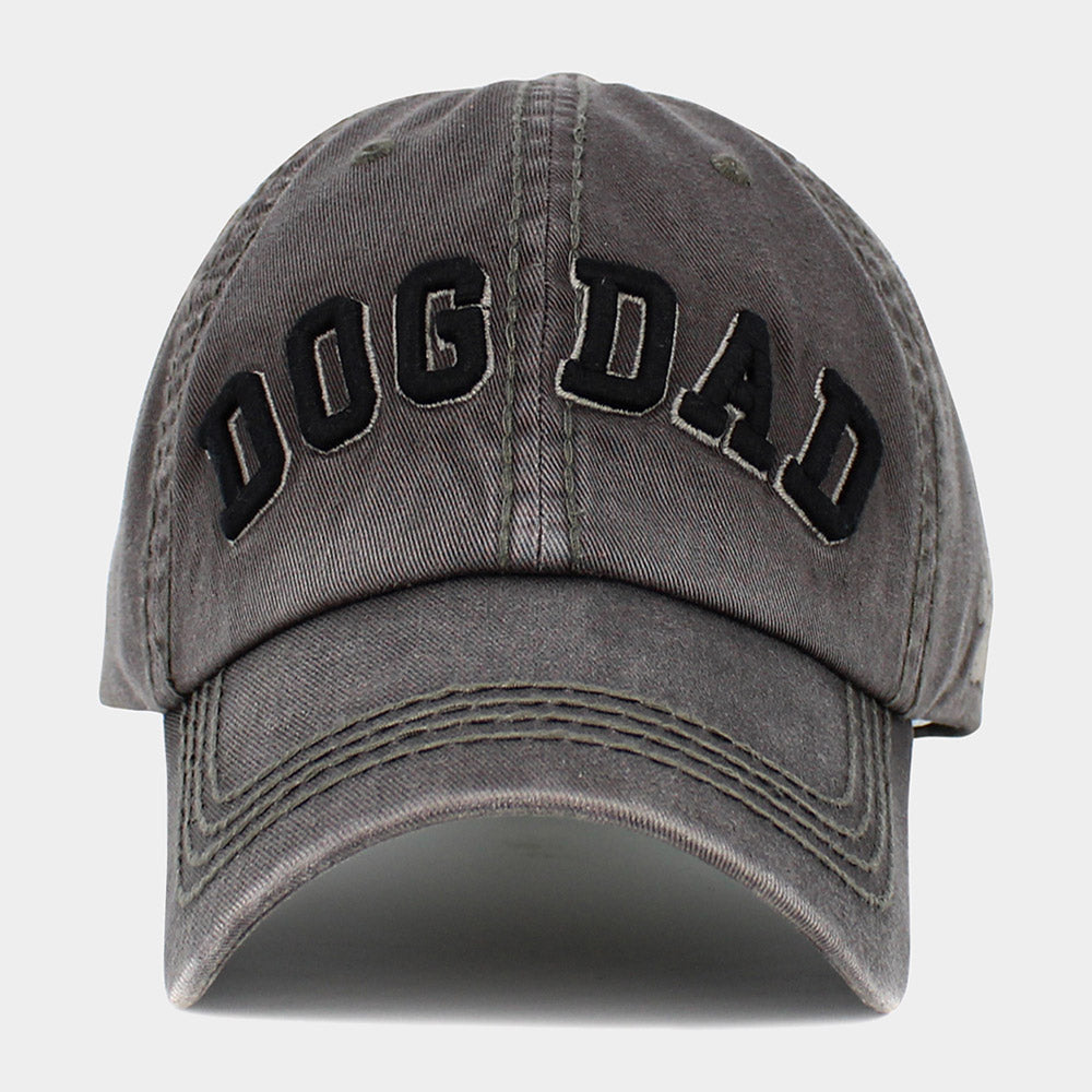 HATEGORY Dog Dad Message Vintage Baseball Cap