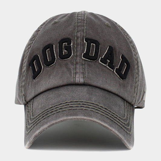 HATEGORY Dog Dad Message Vintage Baseball Cap