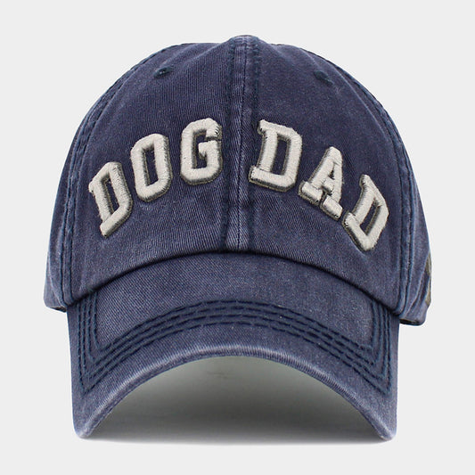 HATEGORY Dog Dad Message Vintage Baseball Cap