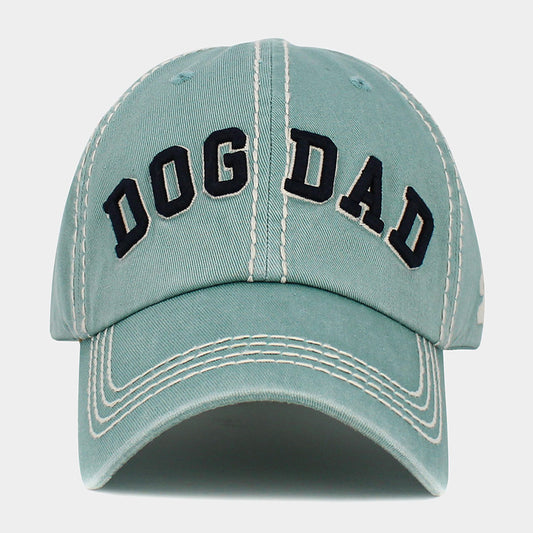 HATEGORY Dog Dad Message Vintage Baseball Cap