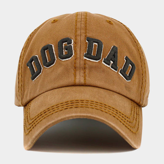 HATEGORY Dog Dad Message Vintage Baseball Cap