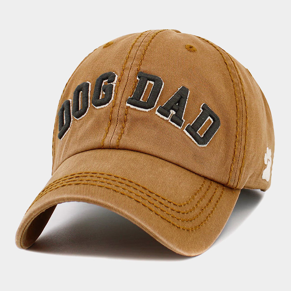 HATEGORY Dog Dad Message Vintage Baseball Cap