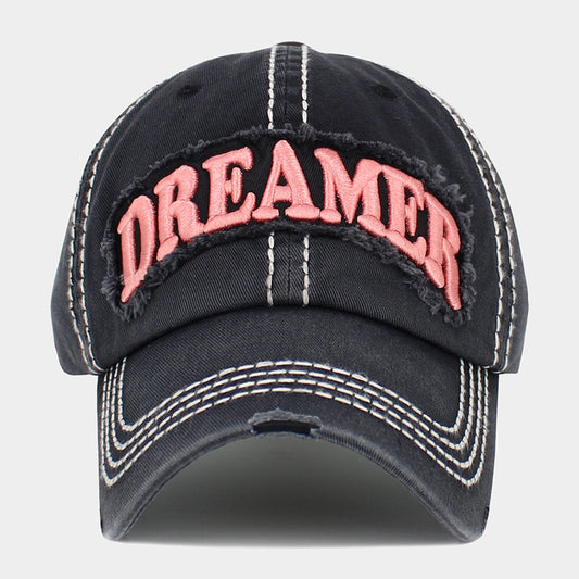 HATEGORY Dreamer Message Vintage Baseball Cap