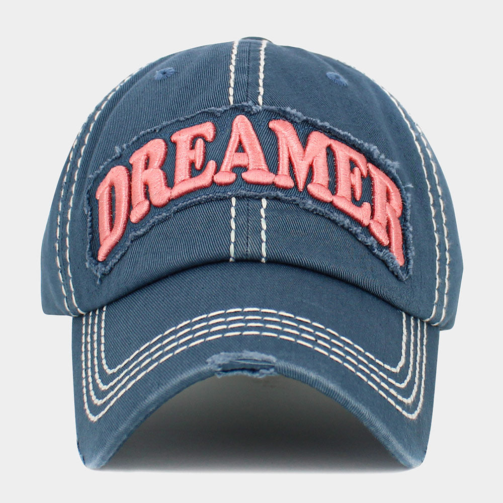 HATEGORY Dreamer Message Vintage Baseball Cap