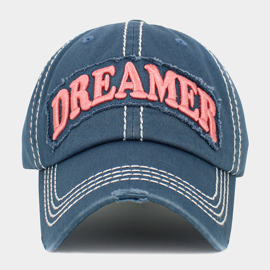 HATEGORY Dreamer Message Vintage Baseball Cap