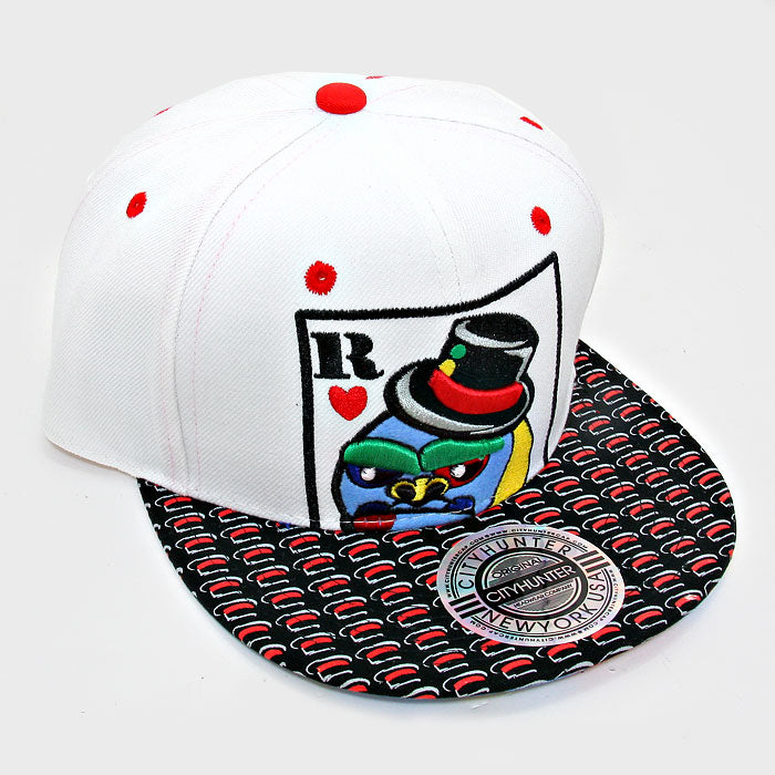 HATEGORY Rilla Face Heart Character Snapback Cap Hat