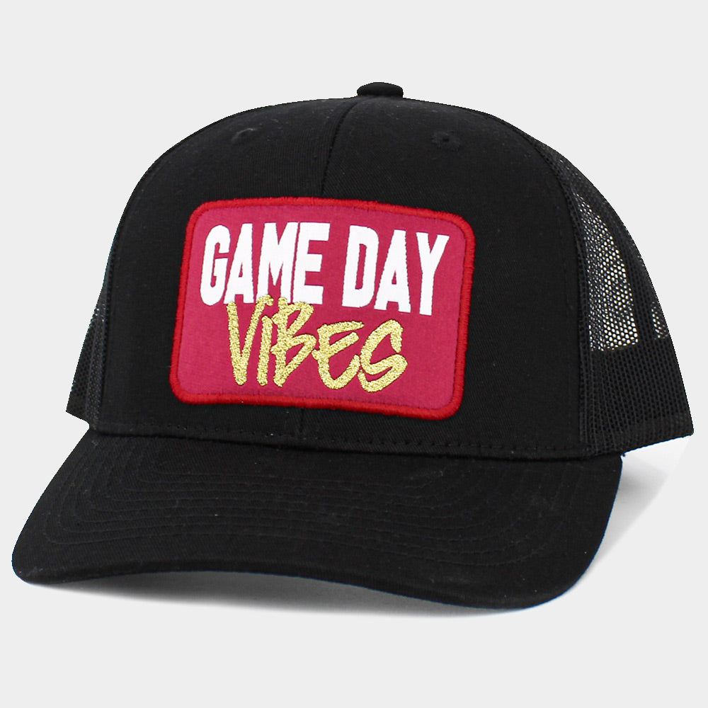 HATEGORY Game Day Vibes Message Mesh Back Baseball Cap