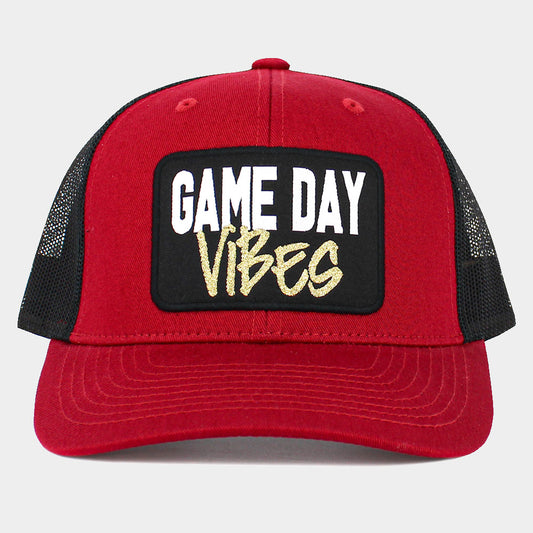 HATEGORY Game Day Vibes Message Mesh Back Baseball Cap