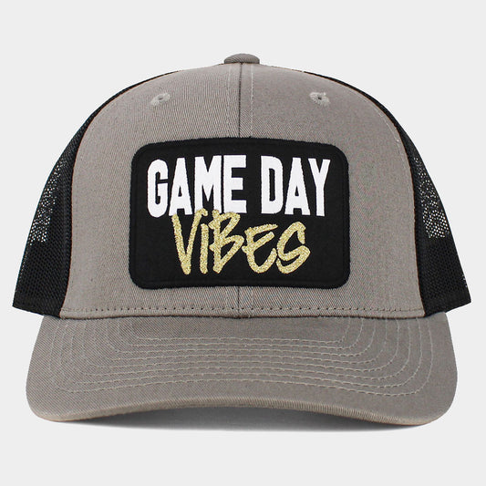 HATEGORY Game Day Vibes Message Mesh Back Baseball Cap