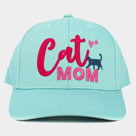 HATEGORY Cat Mom Message Baseball Cap