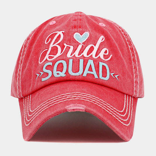 HATEGORY Bride Squad Message Vintage Baseball Cap