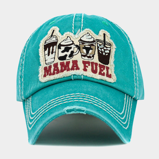 HATEGORY MAMA FUEL Message Coffee Vintage Baseball Cap