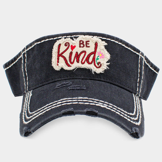 HATEGORY Be Kind Vintage Visor Hat