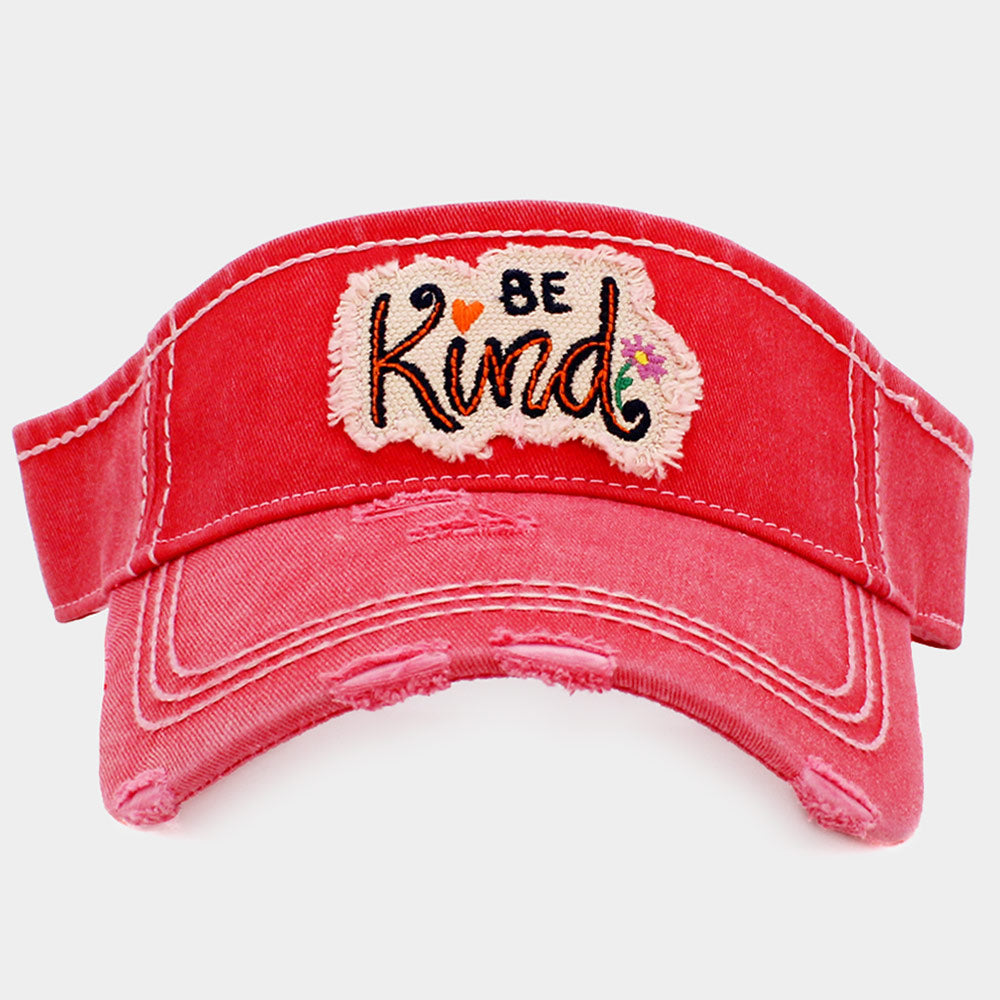 HATEGORY Be Kind Vintage Visor Hat