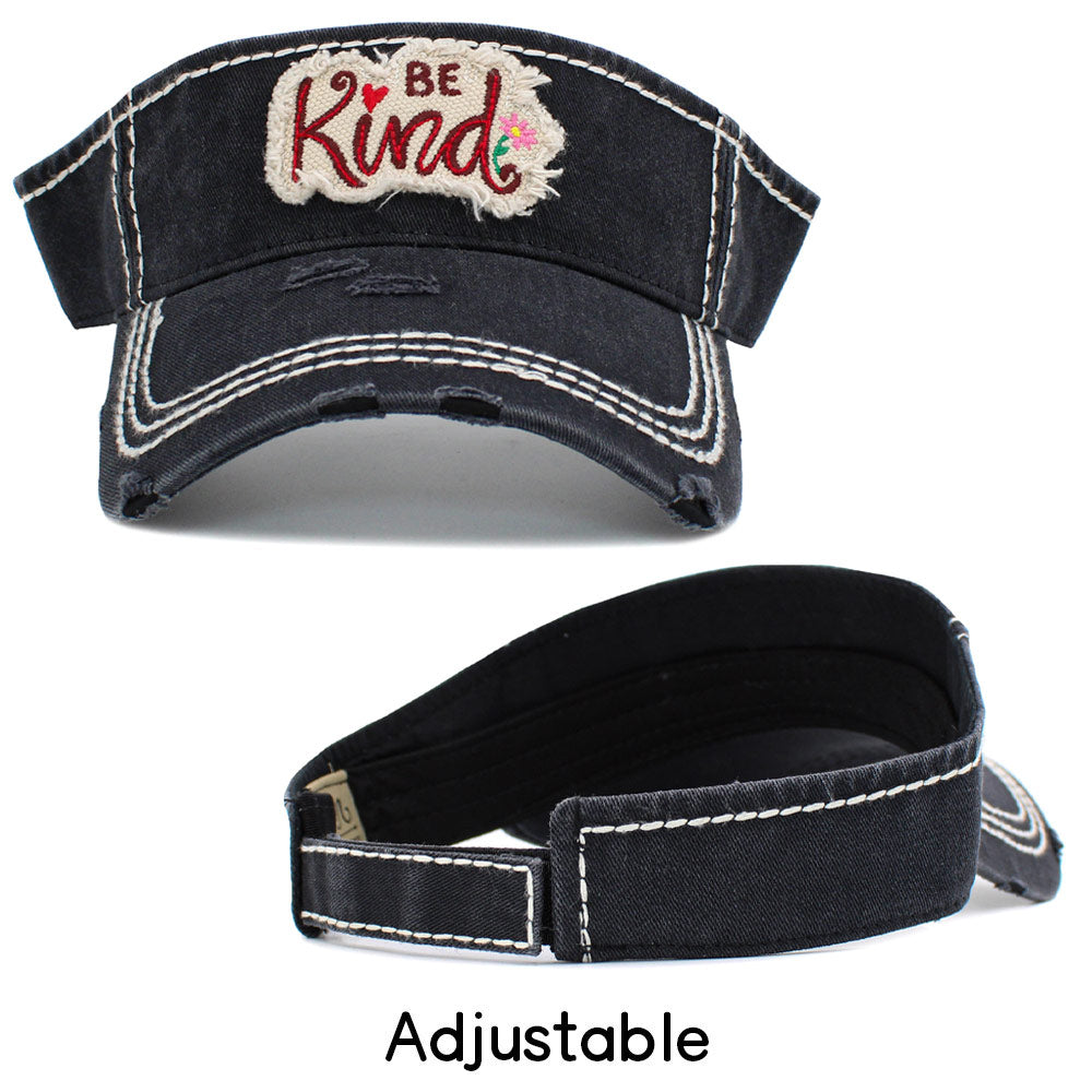 HATEGORY Be Kind Vintage Visor Hat