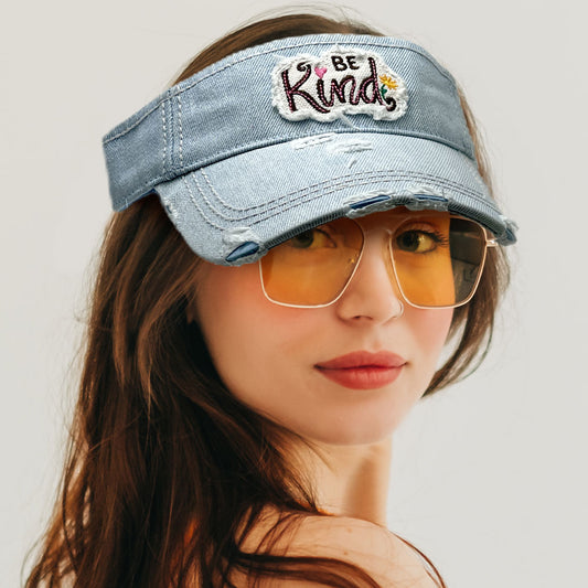 HATEGORY Be Kind Vintage Visor Hat