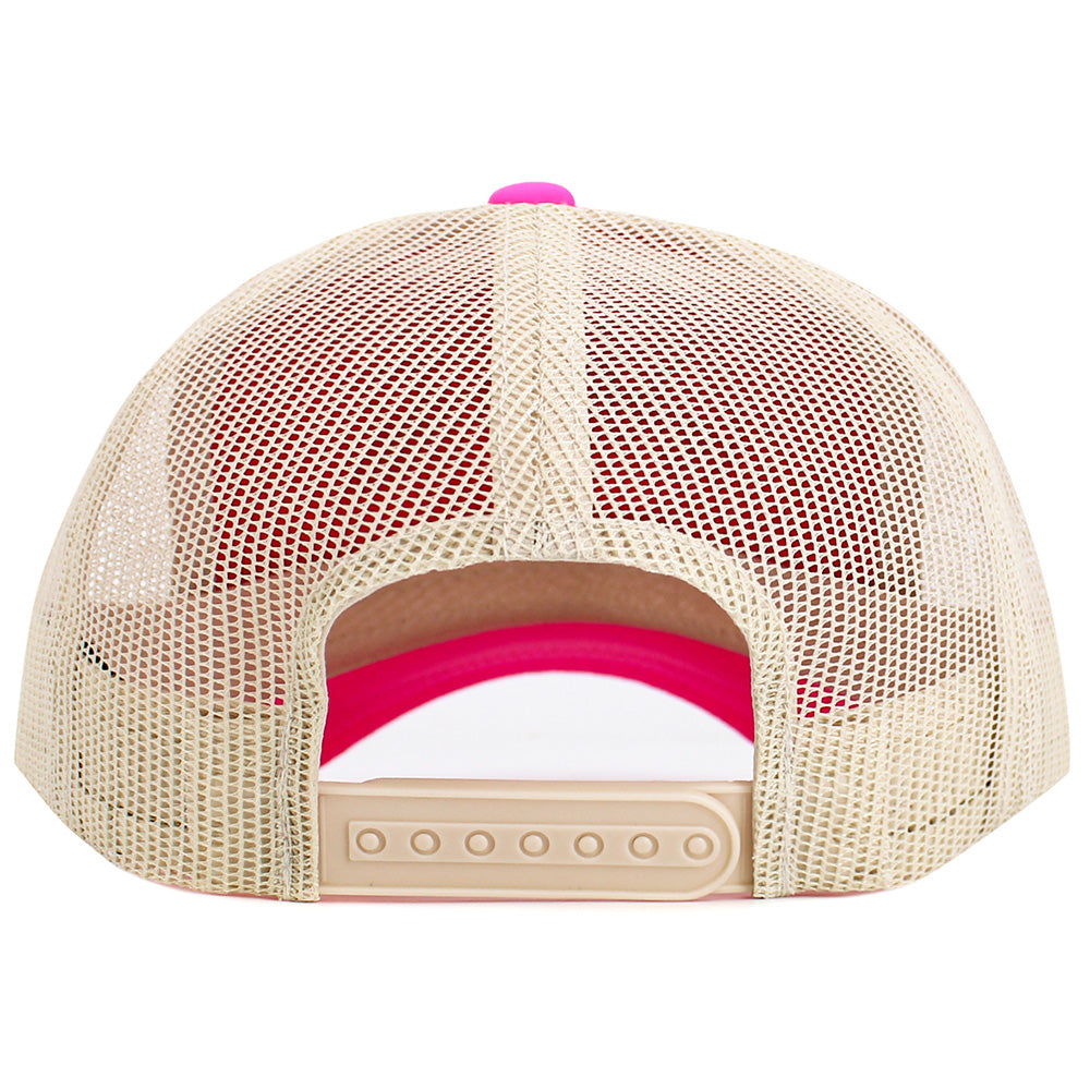 HATEGORY WILD FREE Message Butterfly Embroidered Mesh Back Trucker Hat