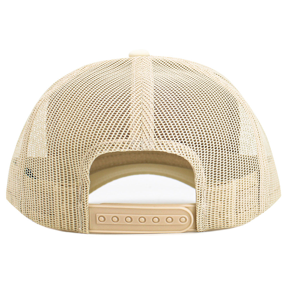 HATEGORY BEACH BUM Message Embroidered Mesh Back Trucker Hat