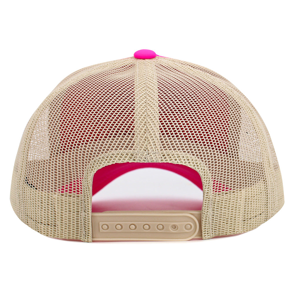 HATEGORY DOG MOM Message Paw Embroidered Mesh Back Trucker Hat