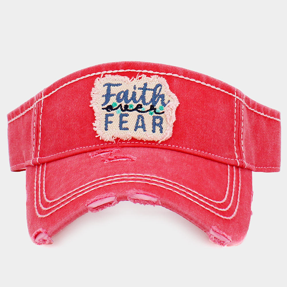 HATEGORY Faith Fear Vintage Visor Hat