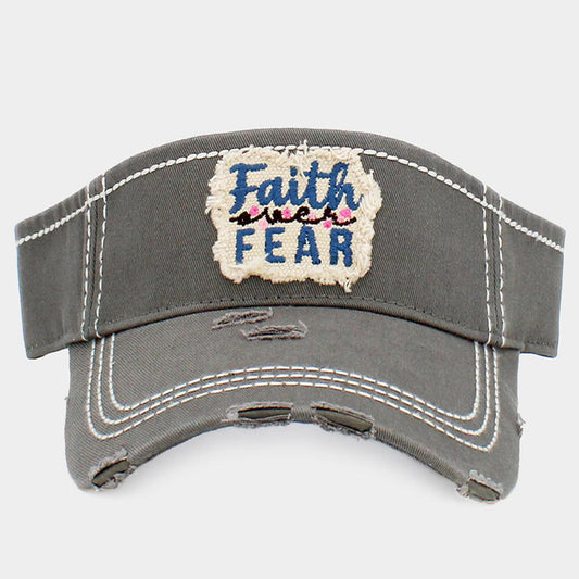 HATEGORY Faith Fear Vintage Visor Hat