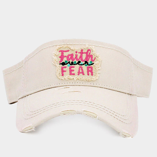 HATEGORY Faith Fear Vintage Visor Hat