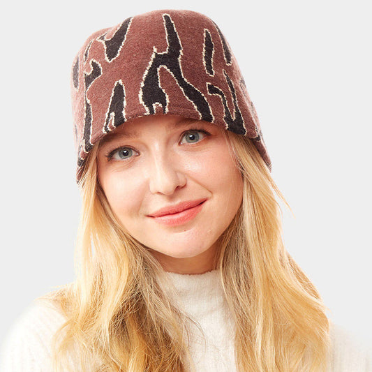 HATEGORY Animal Patterned Soft Fabric Bucket Hat