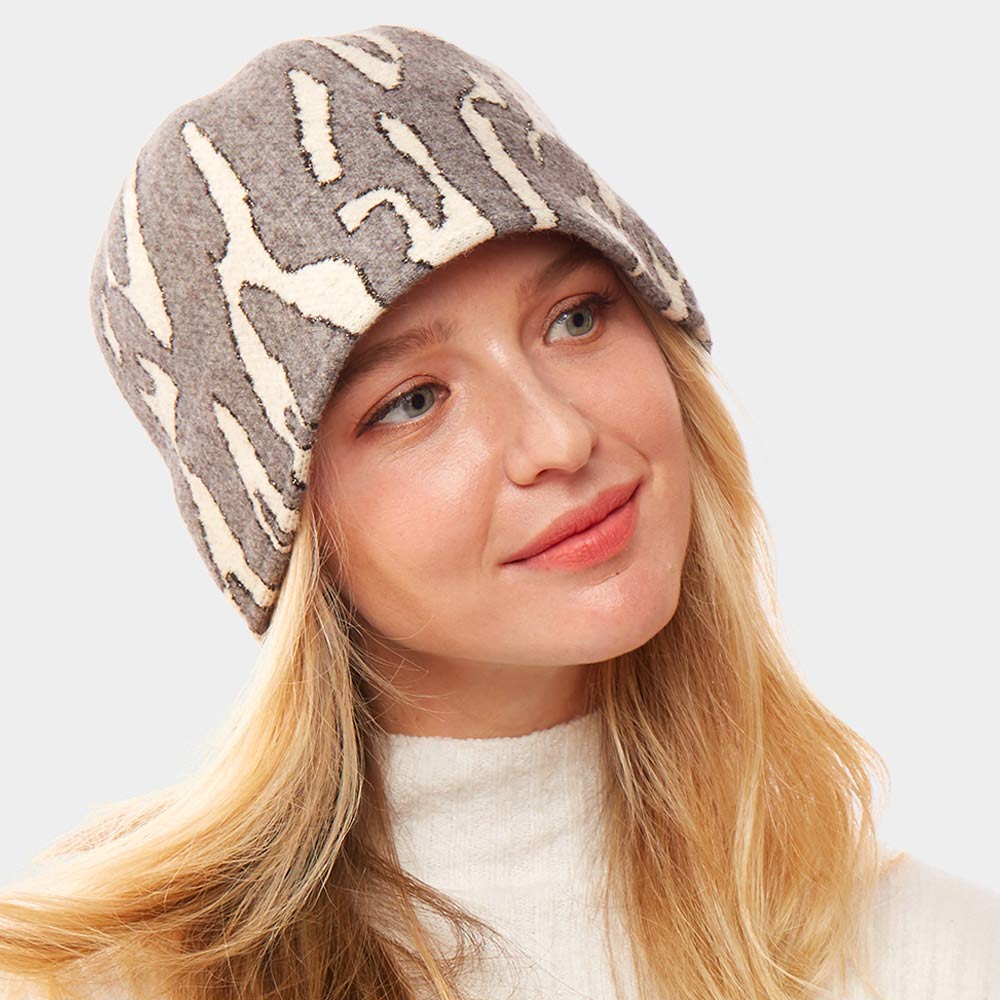 HATEGORY Animal Patterned Soft Fabric Bucket Hat