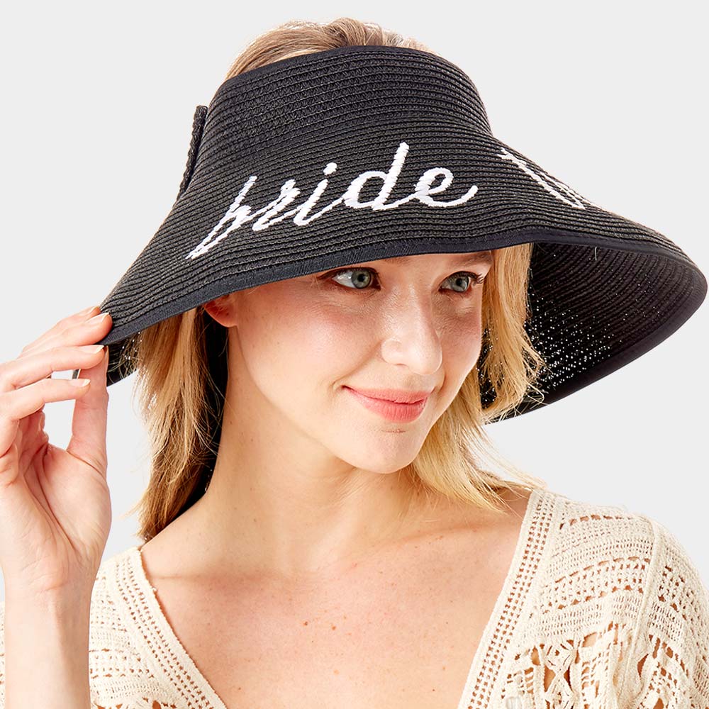 HATEGORY bride tribe Message Roll Up Foldable Visor Sun Hat