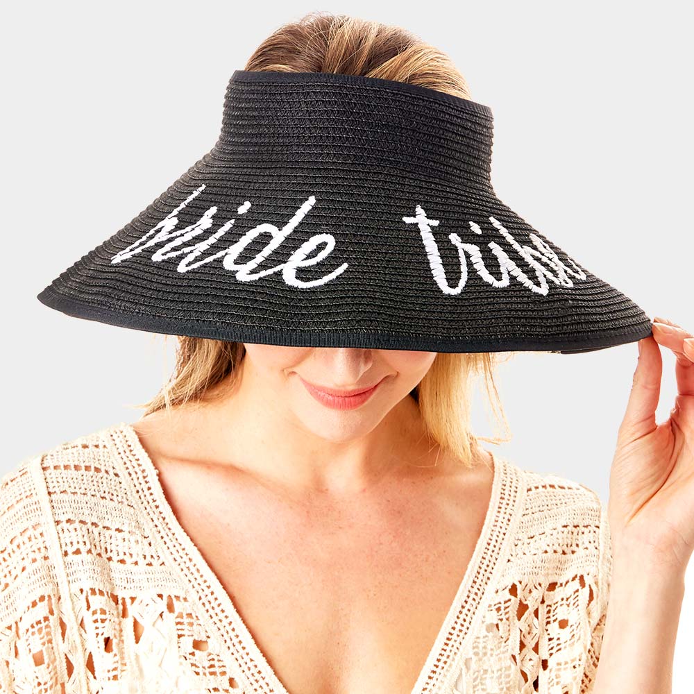 HATEGORY bride tribe Message Roll Up Foldable Visor Sun Hat