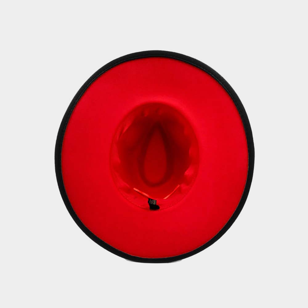 HATEGORY Chain Band Solid Panama Hat