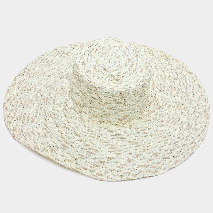HATEGORY Wide paper straw floppy sun hat