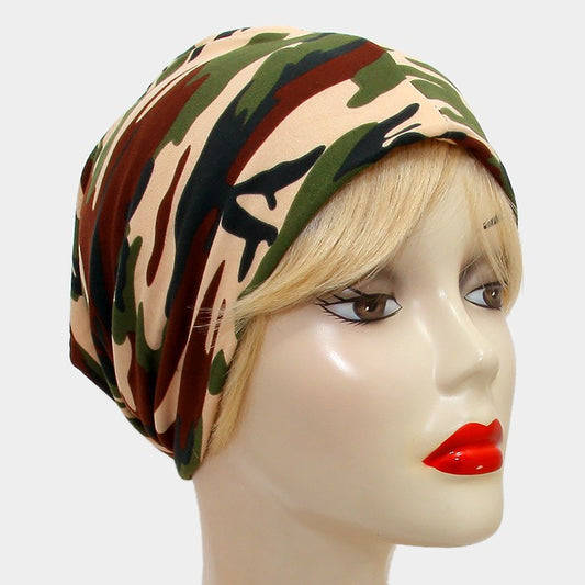 HATEGORY Camouflage Military Pattern Beanie Hat