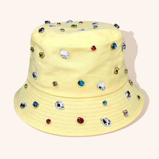 HATEGORY Stone Embellished Bucket Hat