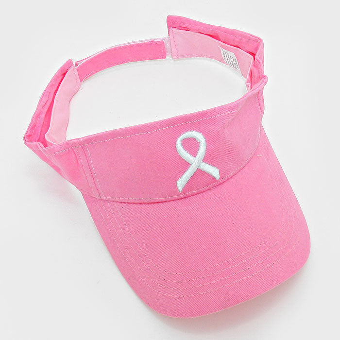 HATEGORY Pink Ribbon Symbol Visor Cap