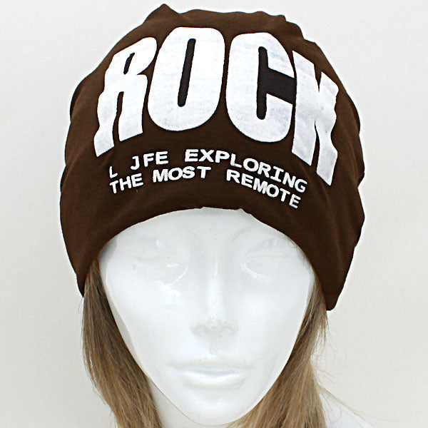HATEGORY Rock Black Cotton Winter Beanie